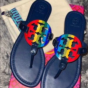 Rainbow Tory Burch Miller Thong Sandals